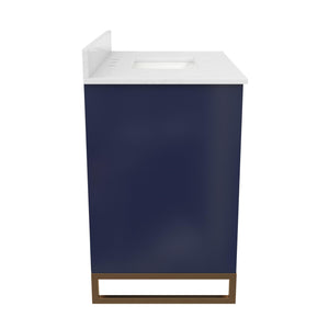 CosmoLiving Leona 36" Bathroom Vanity  - Navy - 36"