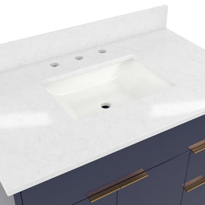 CosmoLiving Leona 36" Bathroom Vanity  - Navy - 36"