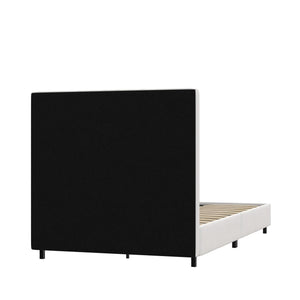 RealRooms Rio Upholstered Bed - White - Twin