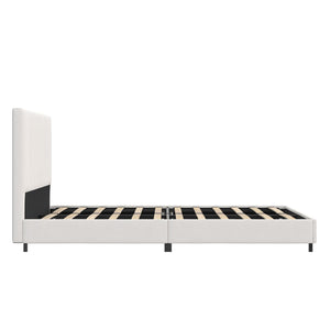 RealRooms Rio Upholstered Bed - White - Full