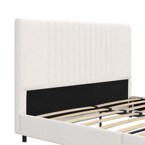 RealRooms Rio Upholstered Bed - White - Full