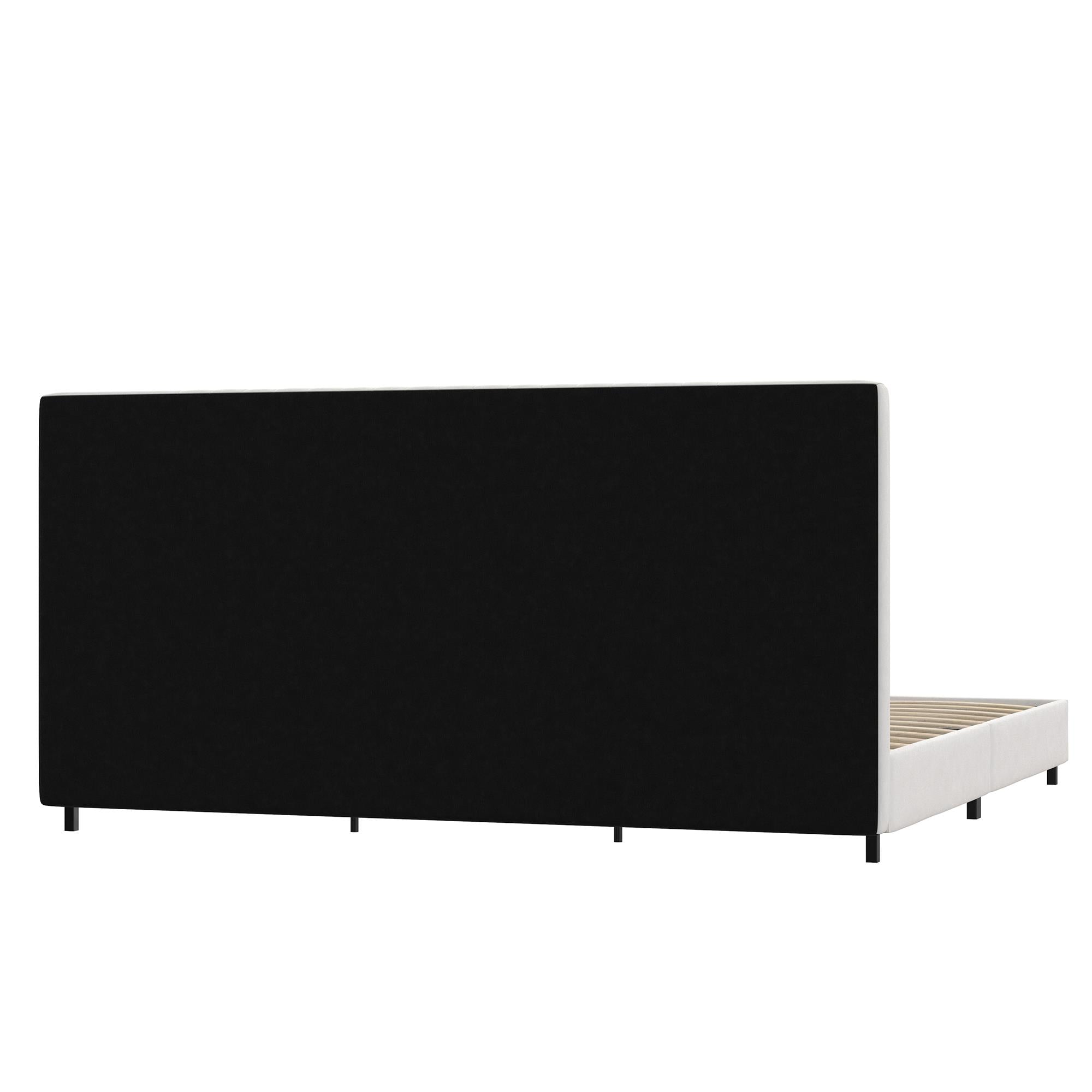 RealRooms Rio Upholstered Bed - White - King