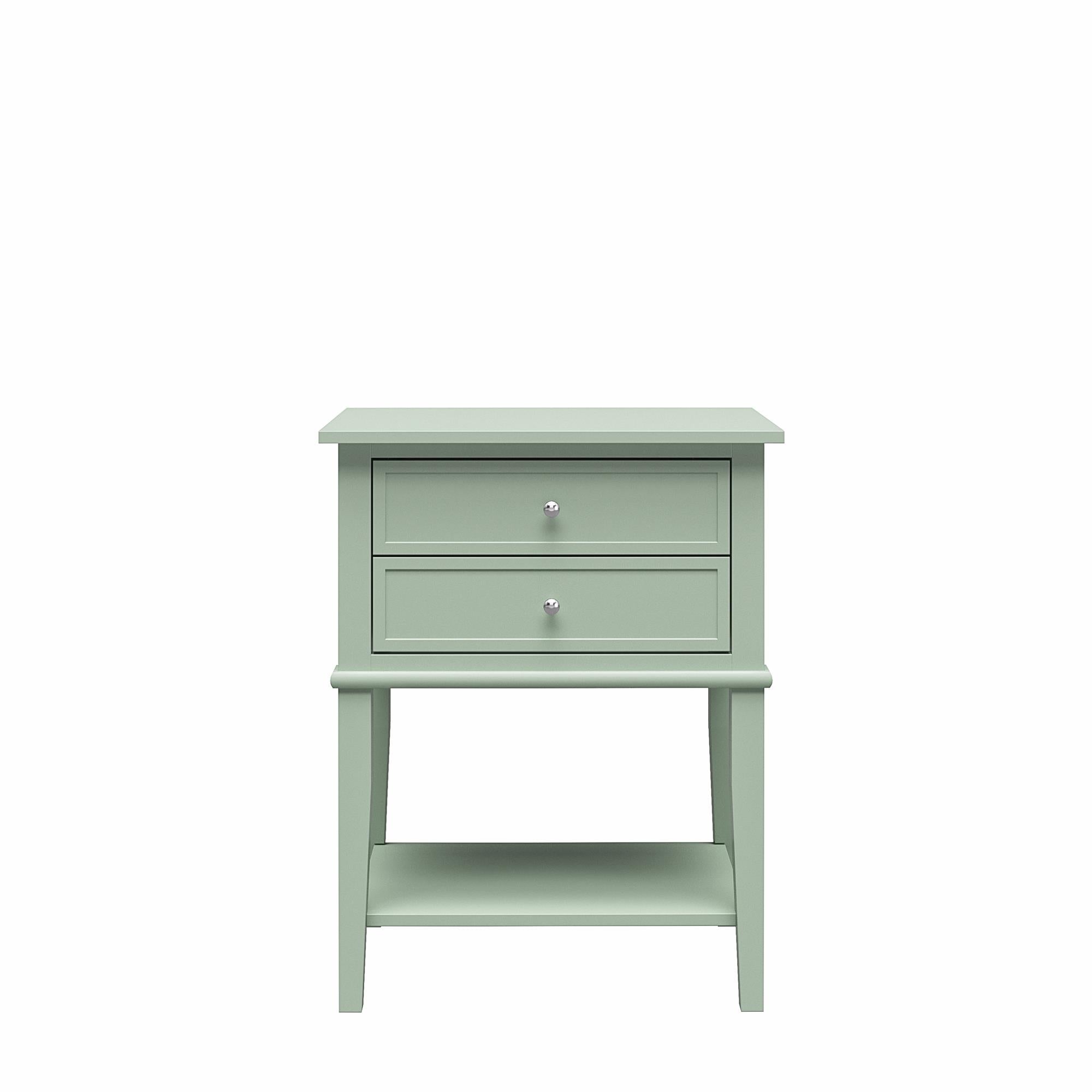 Ameriwood Home Franklin Accent Table with 2 Drawers - Pale Green
