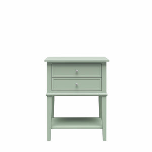 Ameriwood Home Franklin Accent Table with 2 Drawers - Pale Green