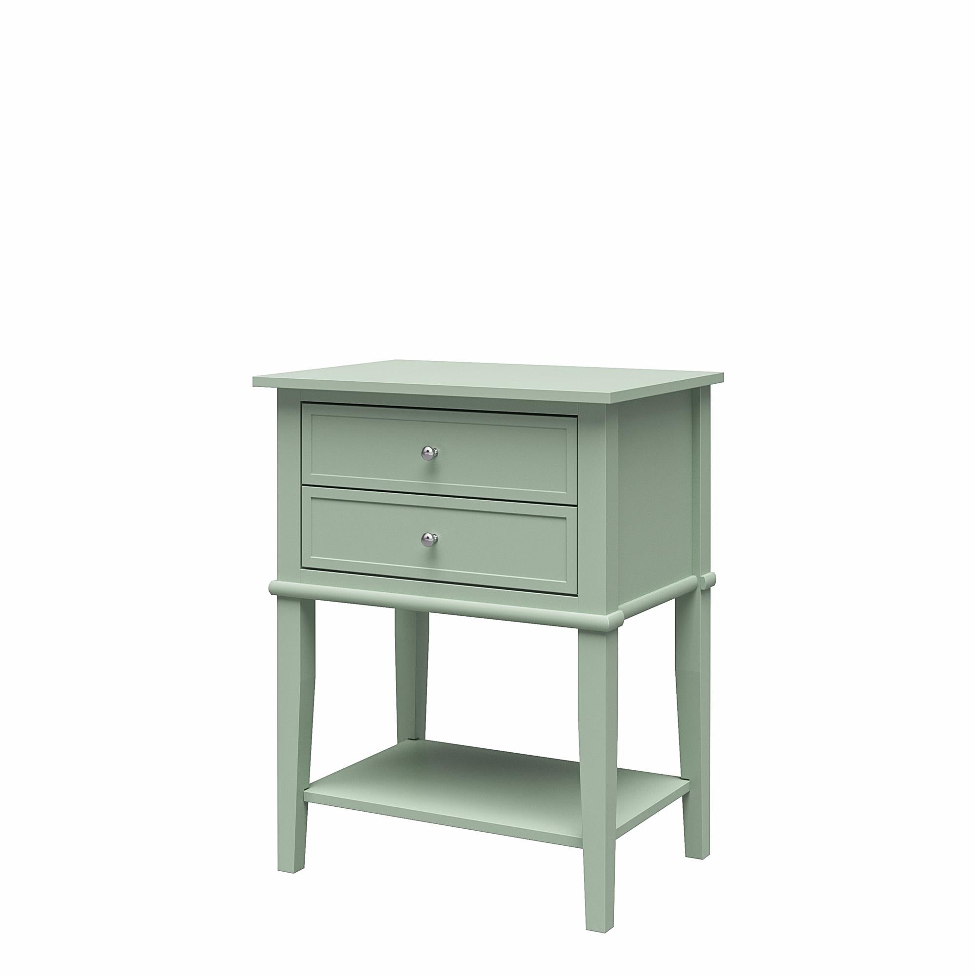 Ameriwood Home Franklin Accent Table with 2 Drawers - Pale Green