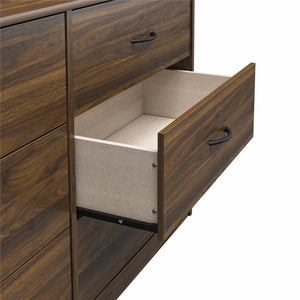 Ameriwood Home Emery 6 Drawer Dresser - Florence Walnut