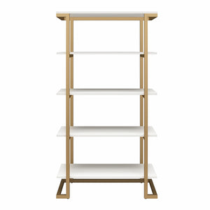 CosmoLiving Camila 5 Shelf Bookcase - White