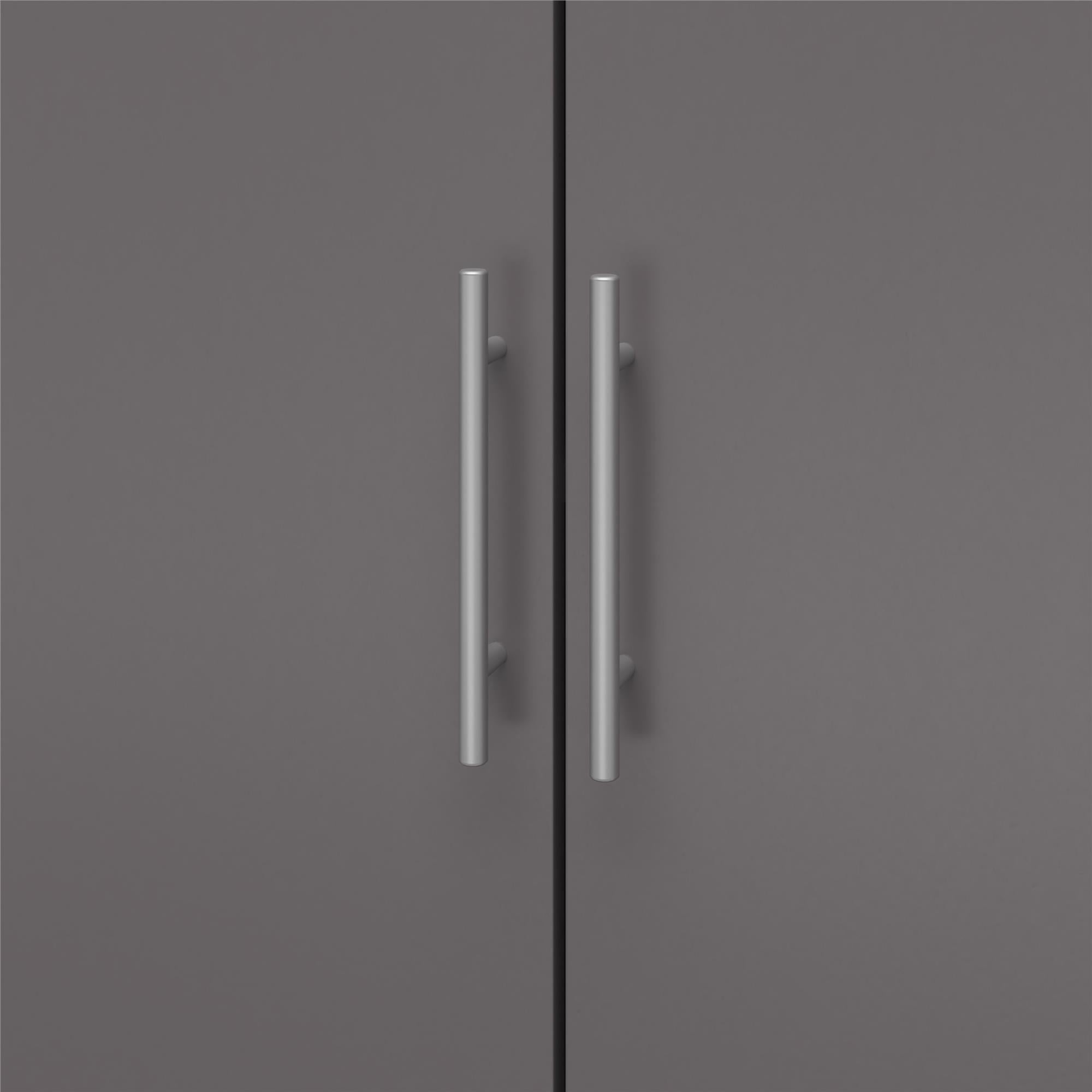 Systembuild Evolution Camberly 2 Door Wall Cabinet with Hanging Rod - Graphite Grey