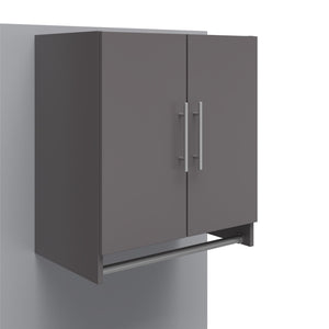 Systembuild Evolution Camberly 2 Door Wall Cabinet with Hanging Rod - Graphite Grey