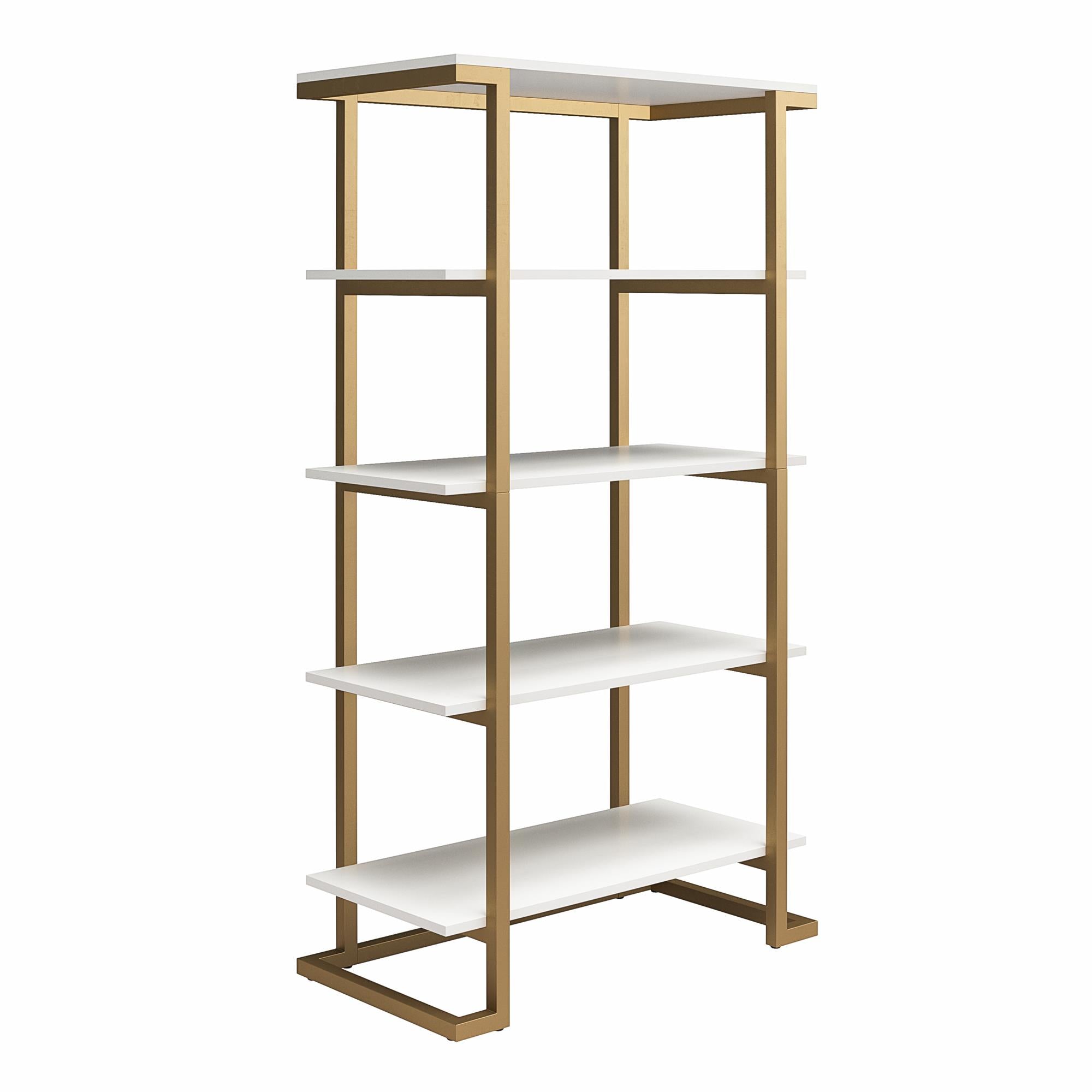 CosmoLiving Camila 5 Shelf Bookcase - White