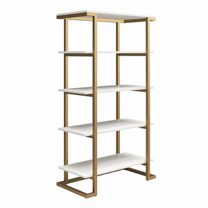 CosmoLiving Camila 5 Shelf Bookcase - White