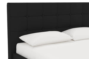 DHP Rose Upholstered Bed Frame - Black - Full