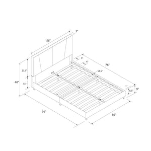 RealRooms Maverick Upholstered Bed - Black - Full