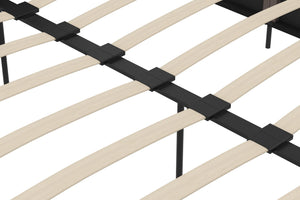 DHP Rose Upholstered Bed Frame - Black - Queen