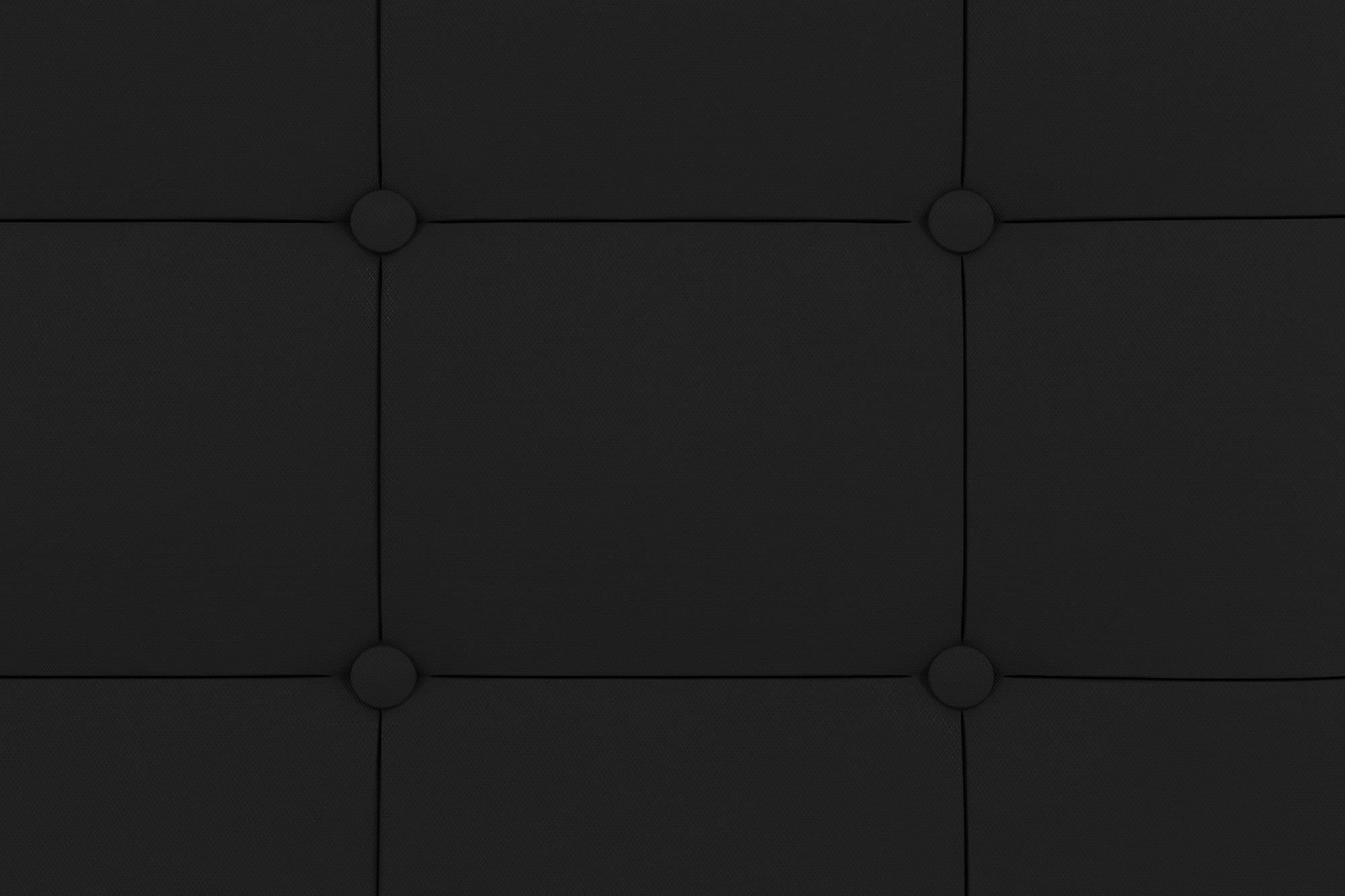 DHP Rose Upholstered Bed Frame - Black - Queen