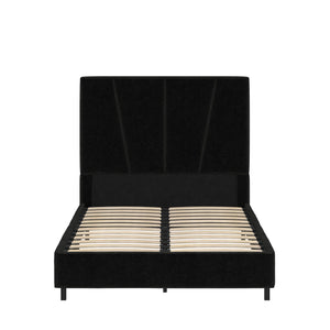 RealRooms Maverick Upholstered Bed - Black - Twin