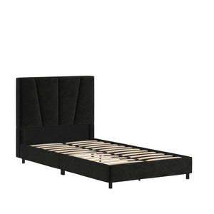 RealRooms Maverick Upholstered Bed - Black - Twin