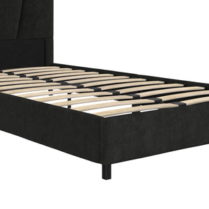 RealRooms Maverick Upholstered Bed - Black - Twin