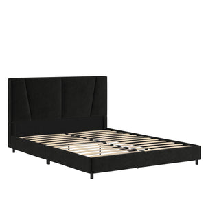 RealRooms Maverick Upholstered Bed - Black - Full