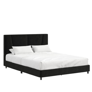 RealRooms Maverick Upholstered Bed - Black - Full