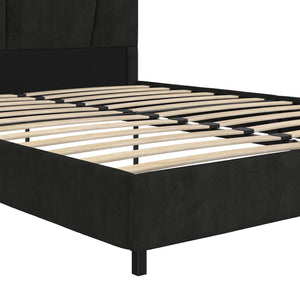 RealRooms Maverick Upholstered Bed - Black - Queen