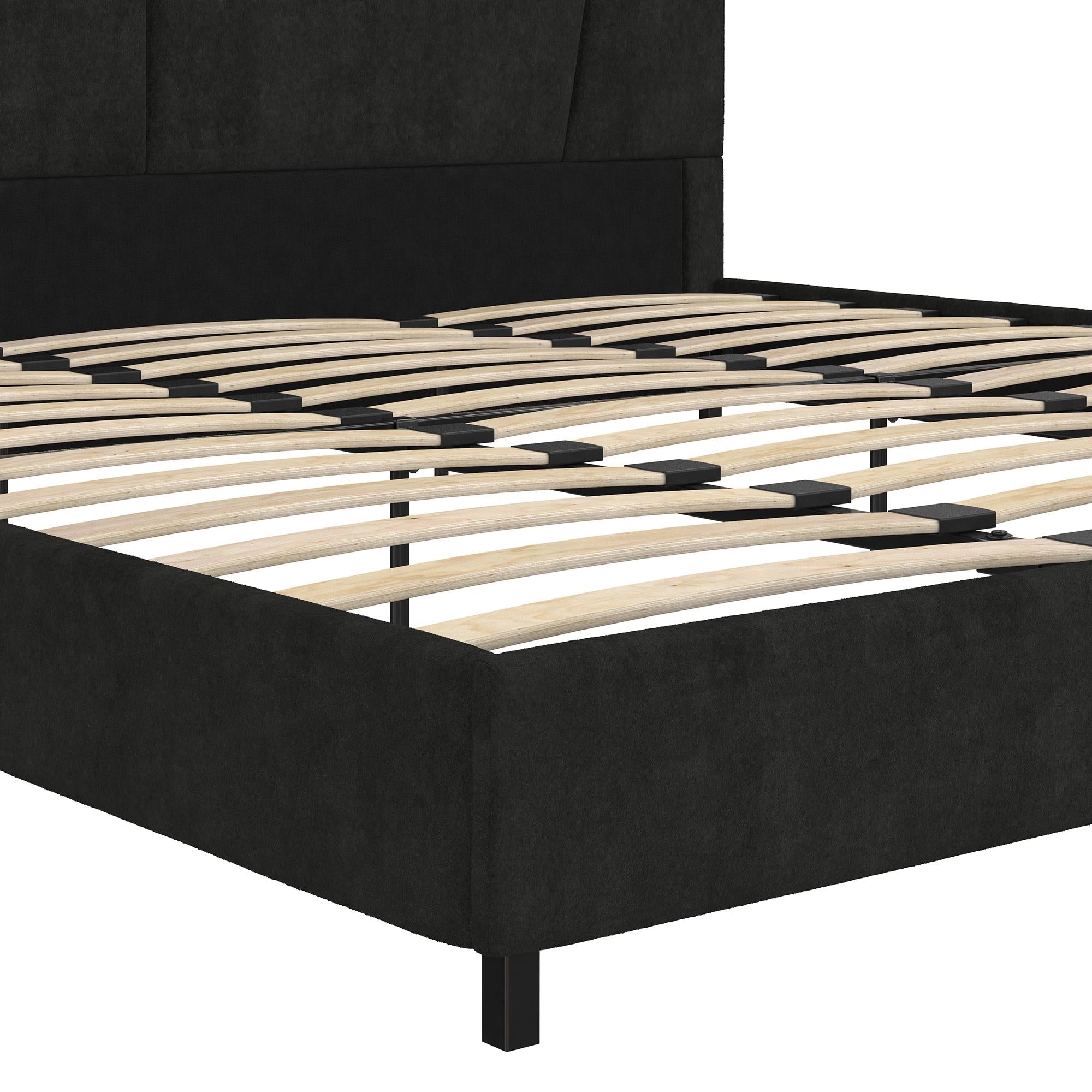 RealRooms Maverick Upholstered Bed - Black - King