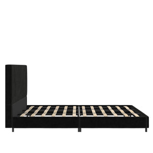 RealRooms Maverick Upholstered Bed - Black - King