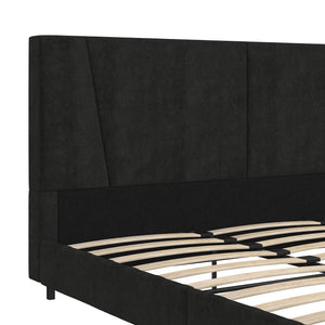 RealRooms Maverick Upholstered Bed - Black - King