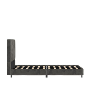 RealRooms Maverick Upholstered Bed - Gray - Twin