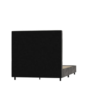 RealRooms Maverick Upholstered Bed - Gray - Twin
