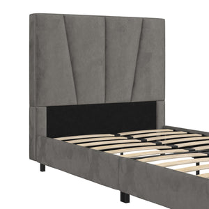 RealRooms Maverick Upholstered Bed - Gray - Twin