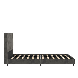 RealRooms Maverick Upholstered Bed - Gray - Full