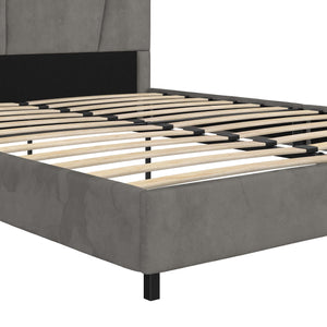 RealRooms Maverick Upholstered Bed - Gray - Full