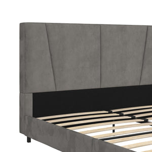 RealRooms Maverick Upholstered Bed - Gray - Full