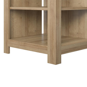 Ameriwood Home Melville Electric Fireplace Console TV Stand for TVs up to 65" - Natural