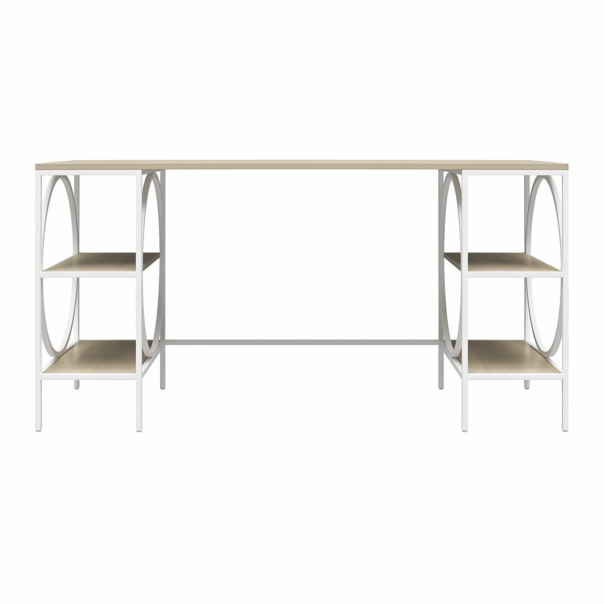 Ameriwood Home Strafford Double Pedestal Desk - Pale Oak