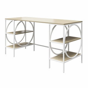 Ameriwood Home Strafford Double Pedestal Desk - Pale Oak