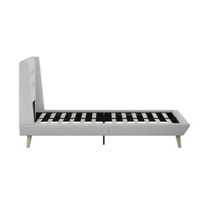 DHP Aliyah Upholstered Bed Frame - Light Gray - Twin