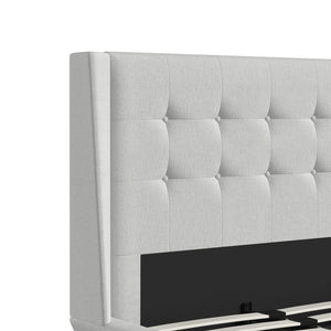 DHP Aliyah Upholstered Bed Frame - Light Gray - Twin