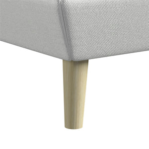 DHP Aliyah Upholstered Bed Frame - Light Gray - Twin