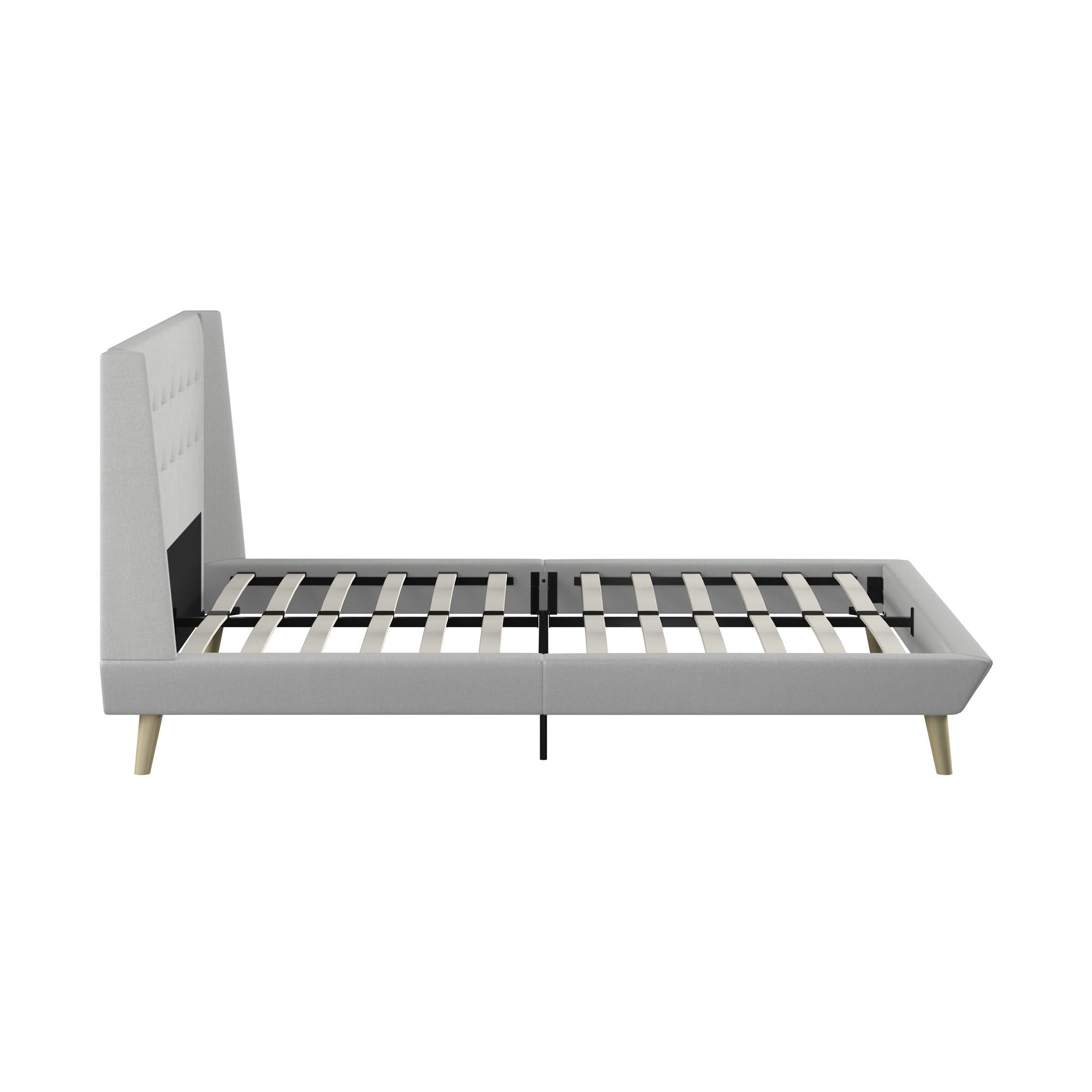 DHP Aliyah Upholstered Bed Frame - Light Gray - Queen