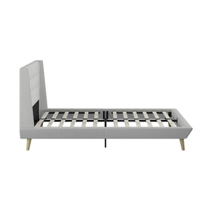 DHP Aliyah Upholstered Bed Frame - Light Gray - Queen