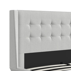 DHP Aliyah Upholstered Bed Frame - Light Gray - Queen