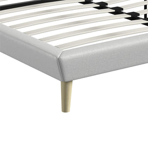DHP Aliyah Upholstered Bed Frame - Light Gray - Queen