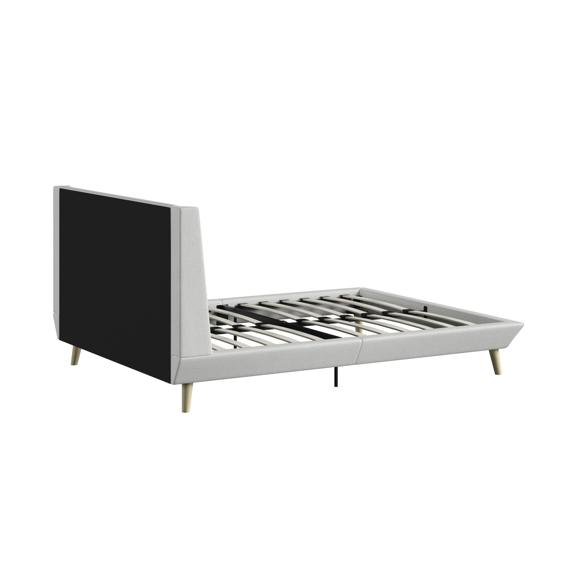 DHP Aliyah Upholstered Bed Frame - Light Gray - Queen