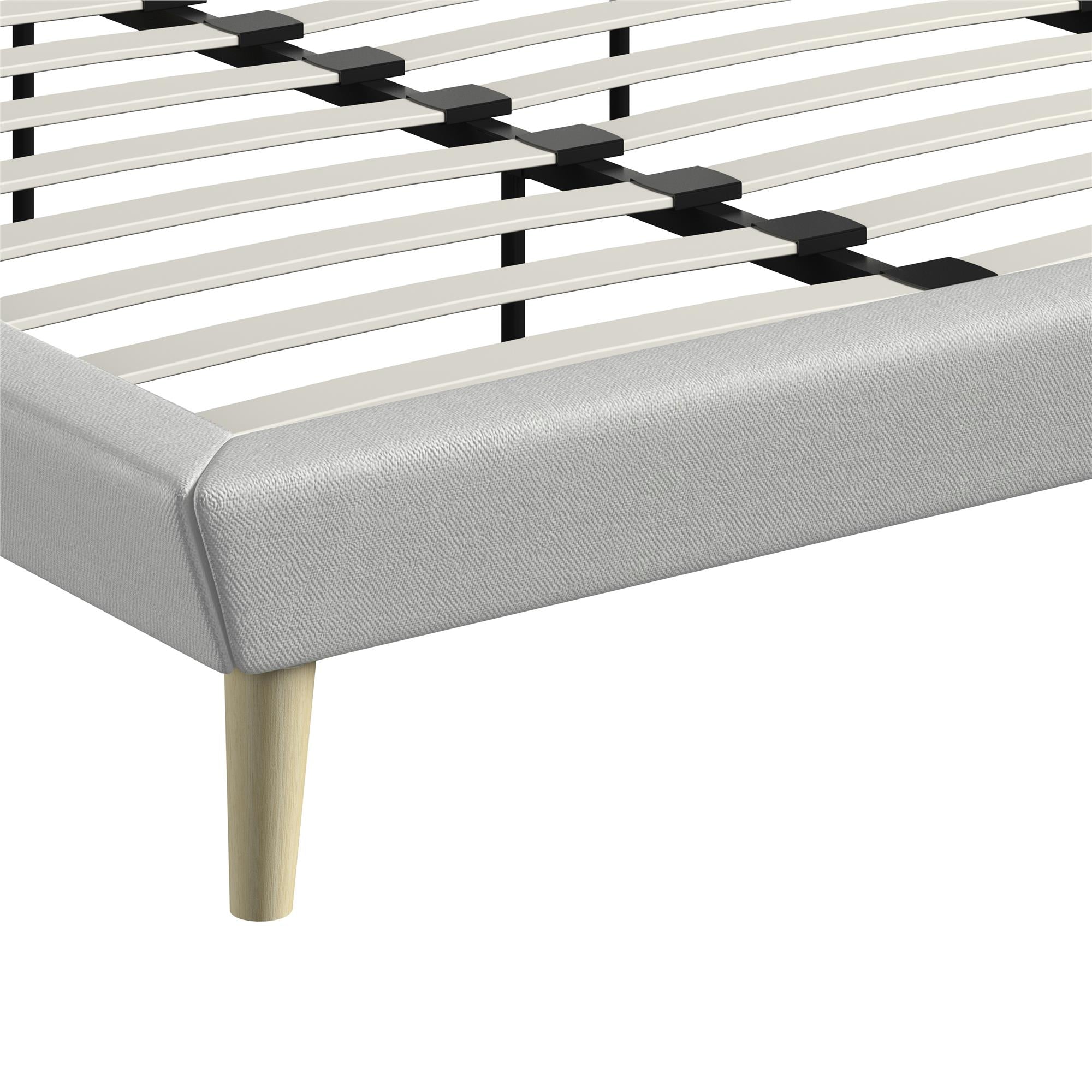 DHP Aliyah Upholstered Bed Frame - Light Gray - King