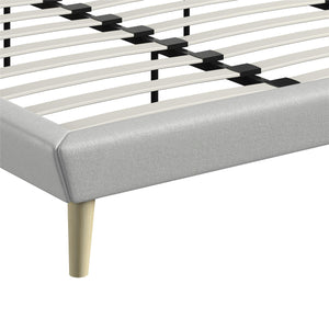 DHP Aliyah Upholstered Bed Frame - Light Gray - King