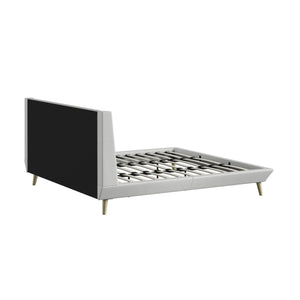 DHP Aliyah Upholstered Bed Frame - Light Gray - King