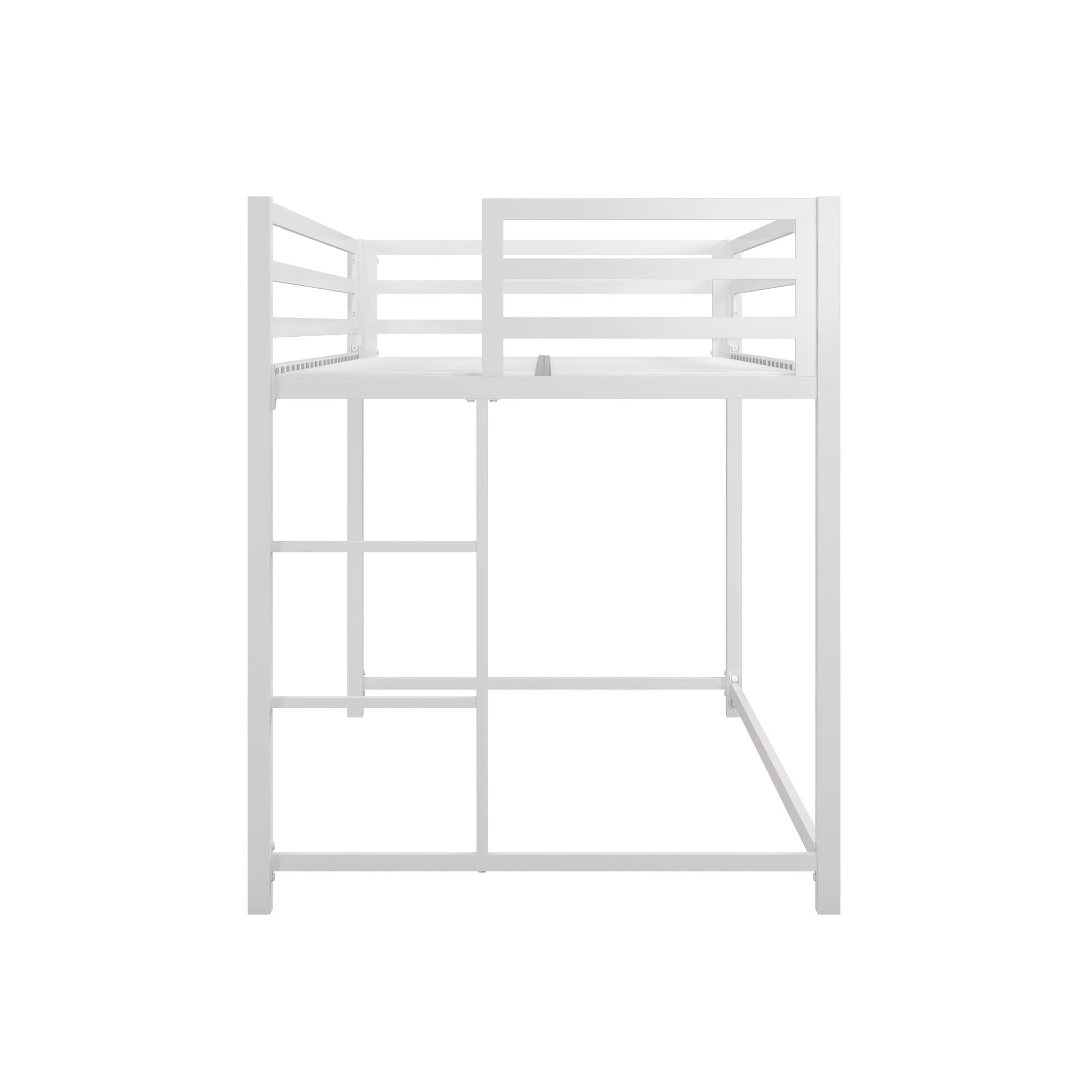 DHP Miles Kids' Low Loft Bed - White - Twin