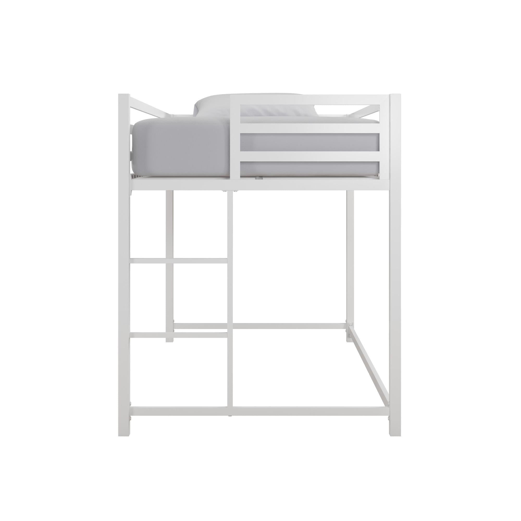 DHP Miles Kids' Low Loft Bed - White - Twin